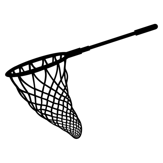 Creative fishing net vector design for cutting machines