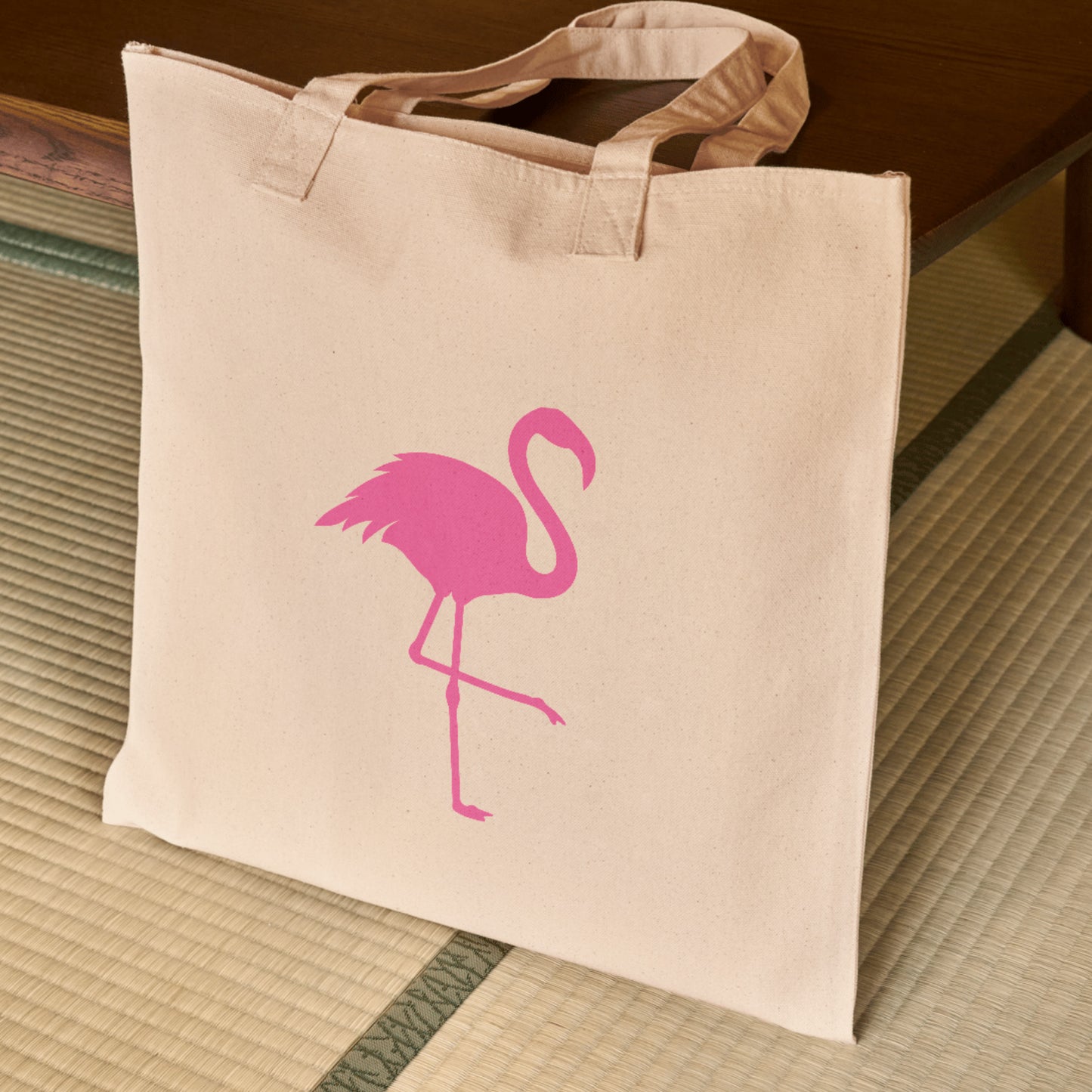 Vibrant pink flamingo silhouette for creative projects