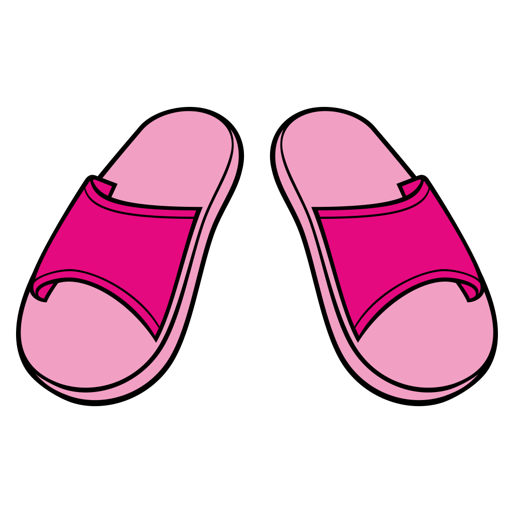 Playful flip flops design for crafting and creative projects