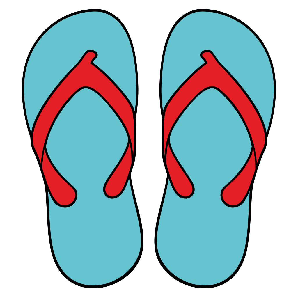 Stylish flip flops design perfect for summer crafting projects