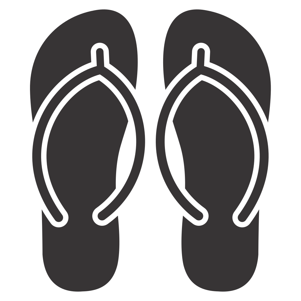 Stylish flip flops design for summer crafting projects