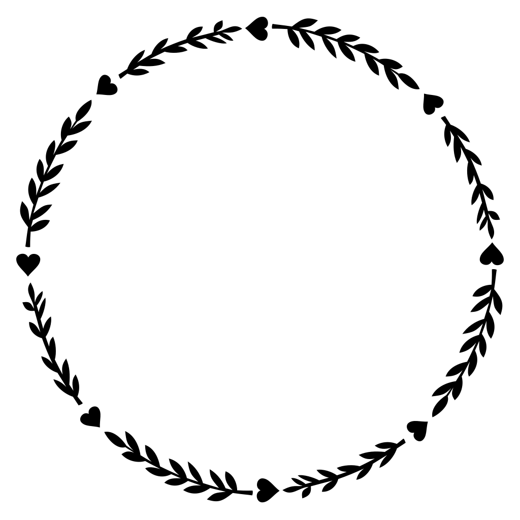 Elegant floral wreath design for crafting projects