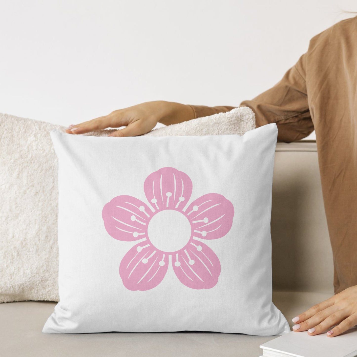 Elegant flower monogram design for crafting projects
