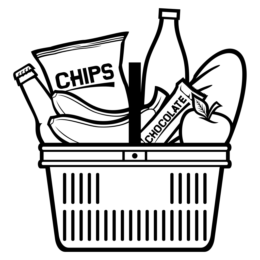 Basket full of snacks and drinks for any occasion