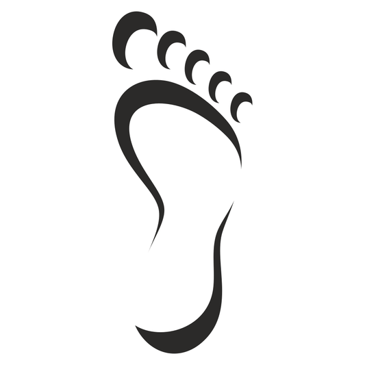 Creative foot icon design for cutting machines and crafts