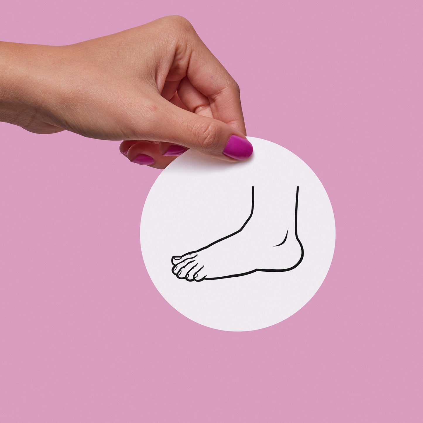 Foot silhouette for creative cutting machine projects