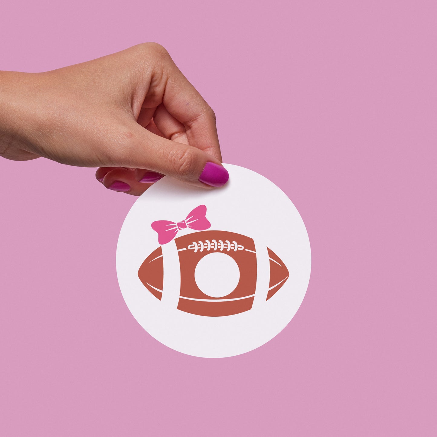 Custom football ball monogram design for creative projects
