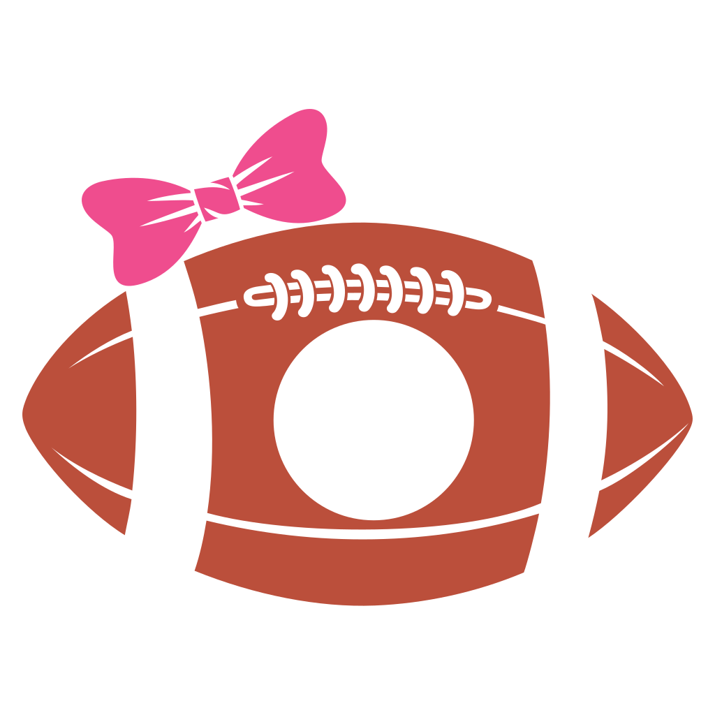 Custom football ball monogram design for creative projects