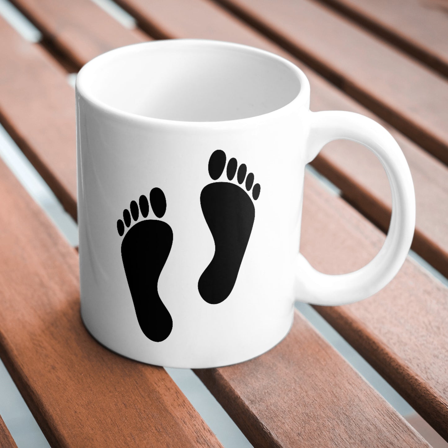 Creative black silhouette of footprints for crafting projects