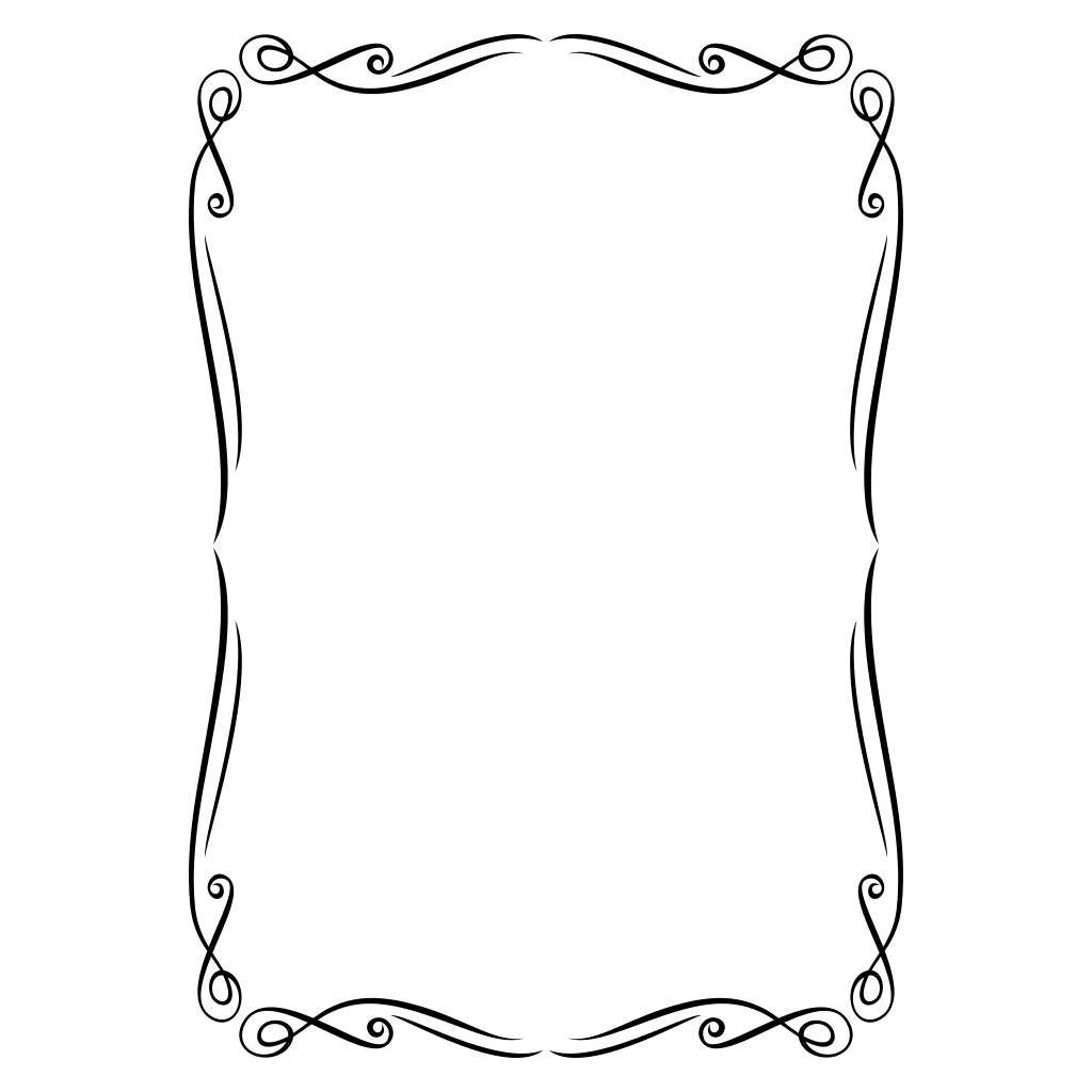 Ornate decorative frame design for crafting projects