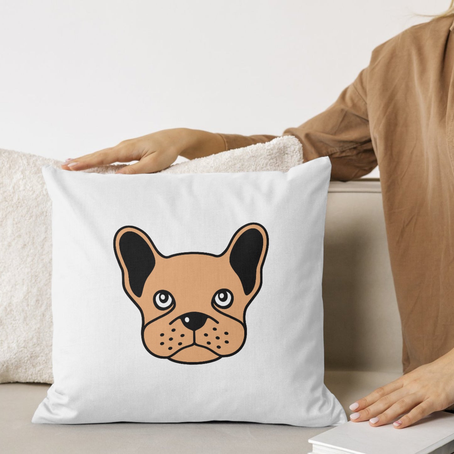 Stylish French bulldog vector design for cutting projects