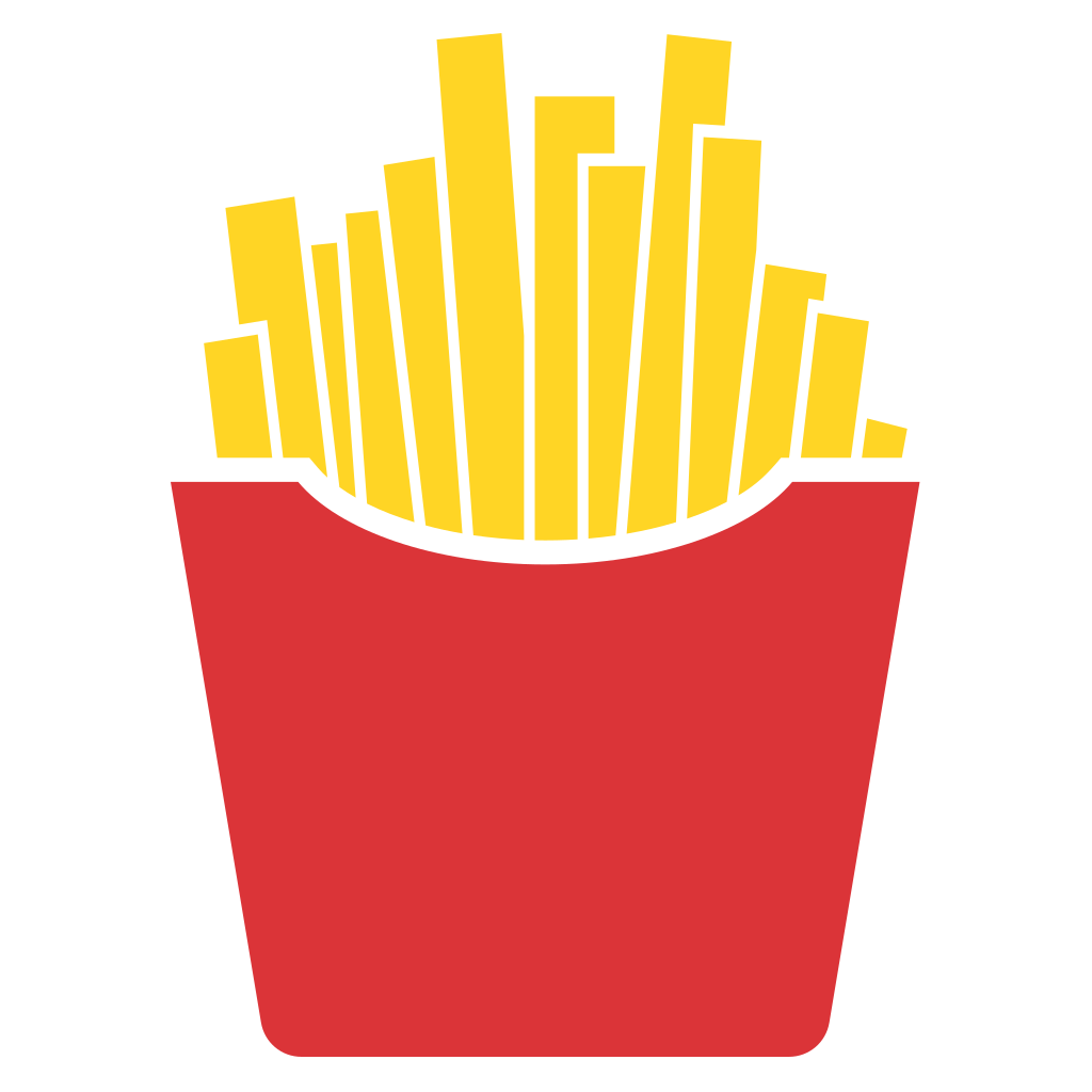 Creative vector design of French fries for cutting machines