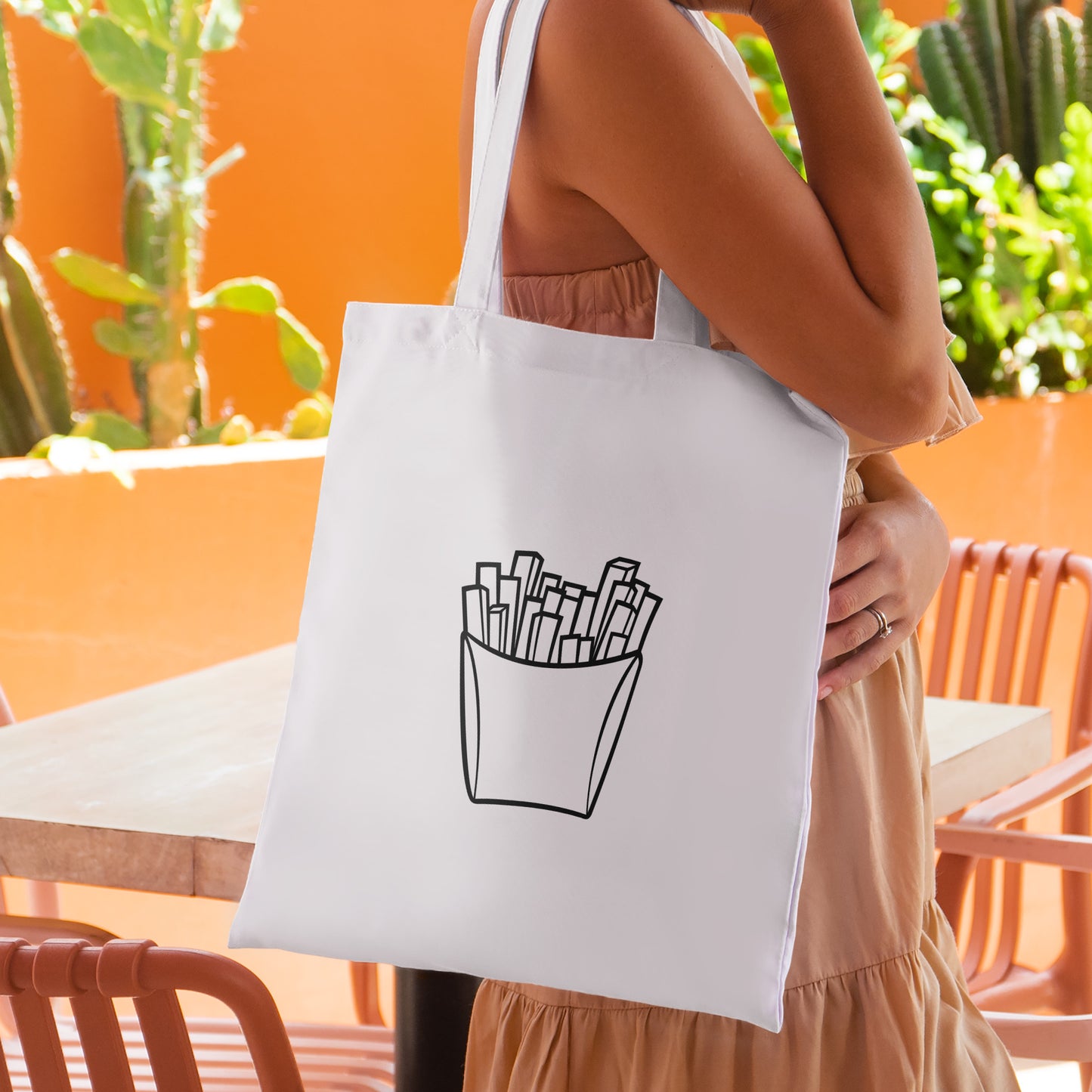 Delicious vector design of French fries for cutting machines