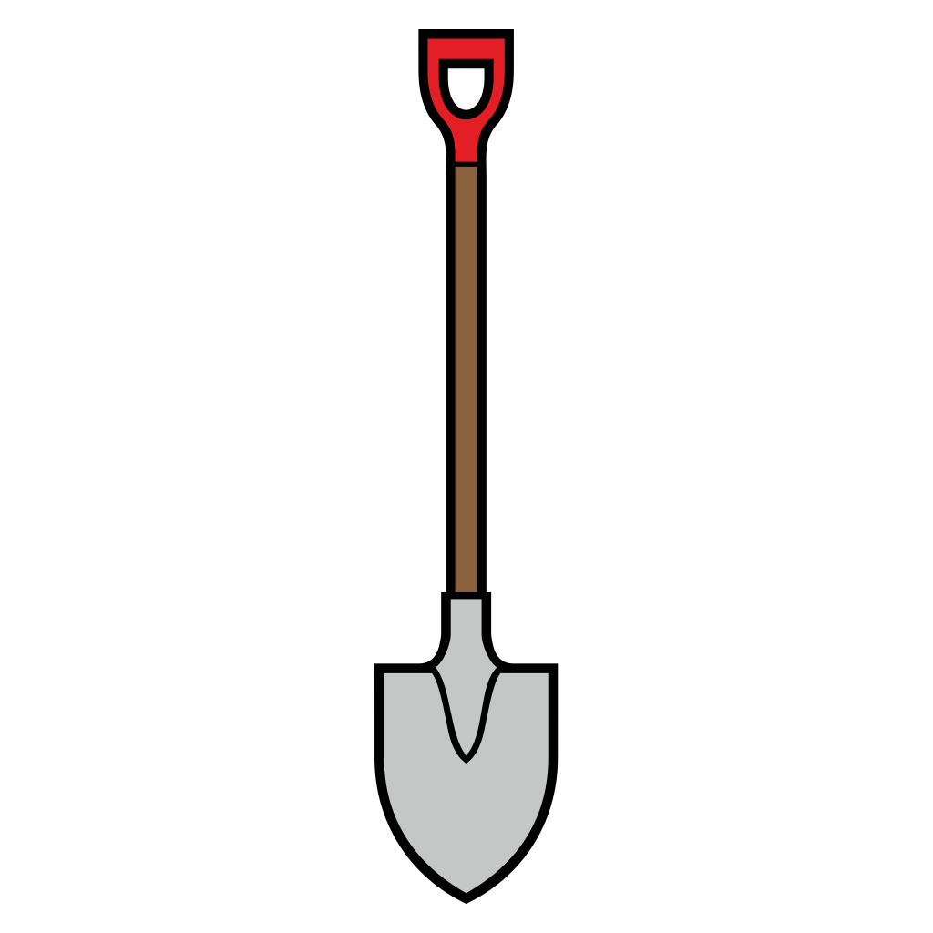Elegant garden spade design for cutting machine enthusiasts