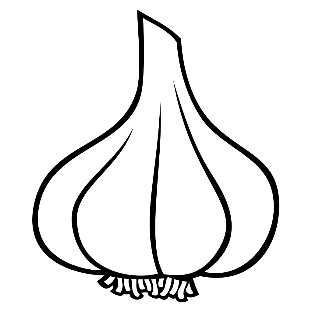 Creative garlic bulb vector for cutting machine projects