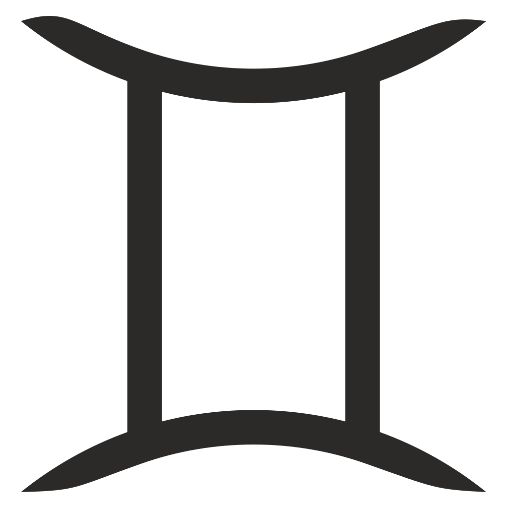 Unique Gemini zodiac sign vector design for crafting enthusiasts