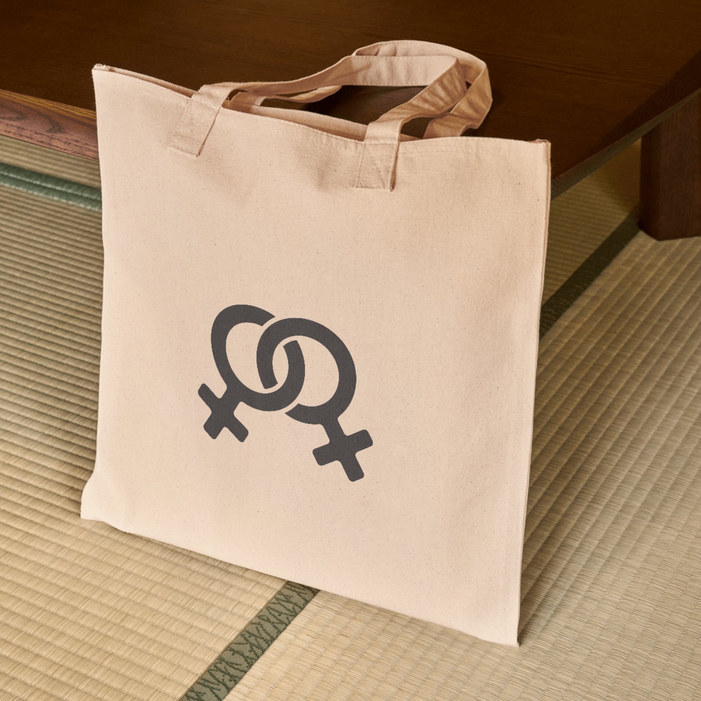 Celebrating gender equality with interconnected symbols of love