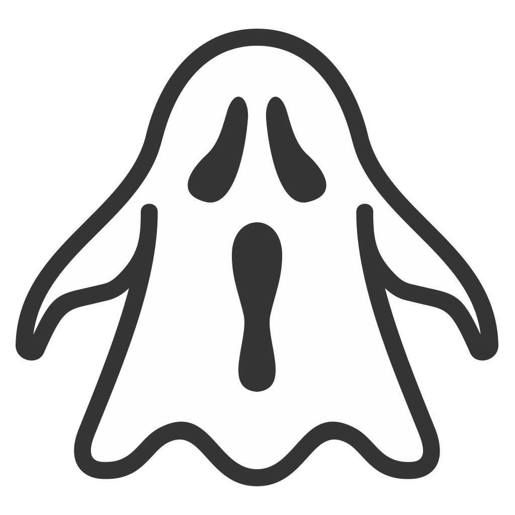 Fun ghost design for crafting projects and celebrations