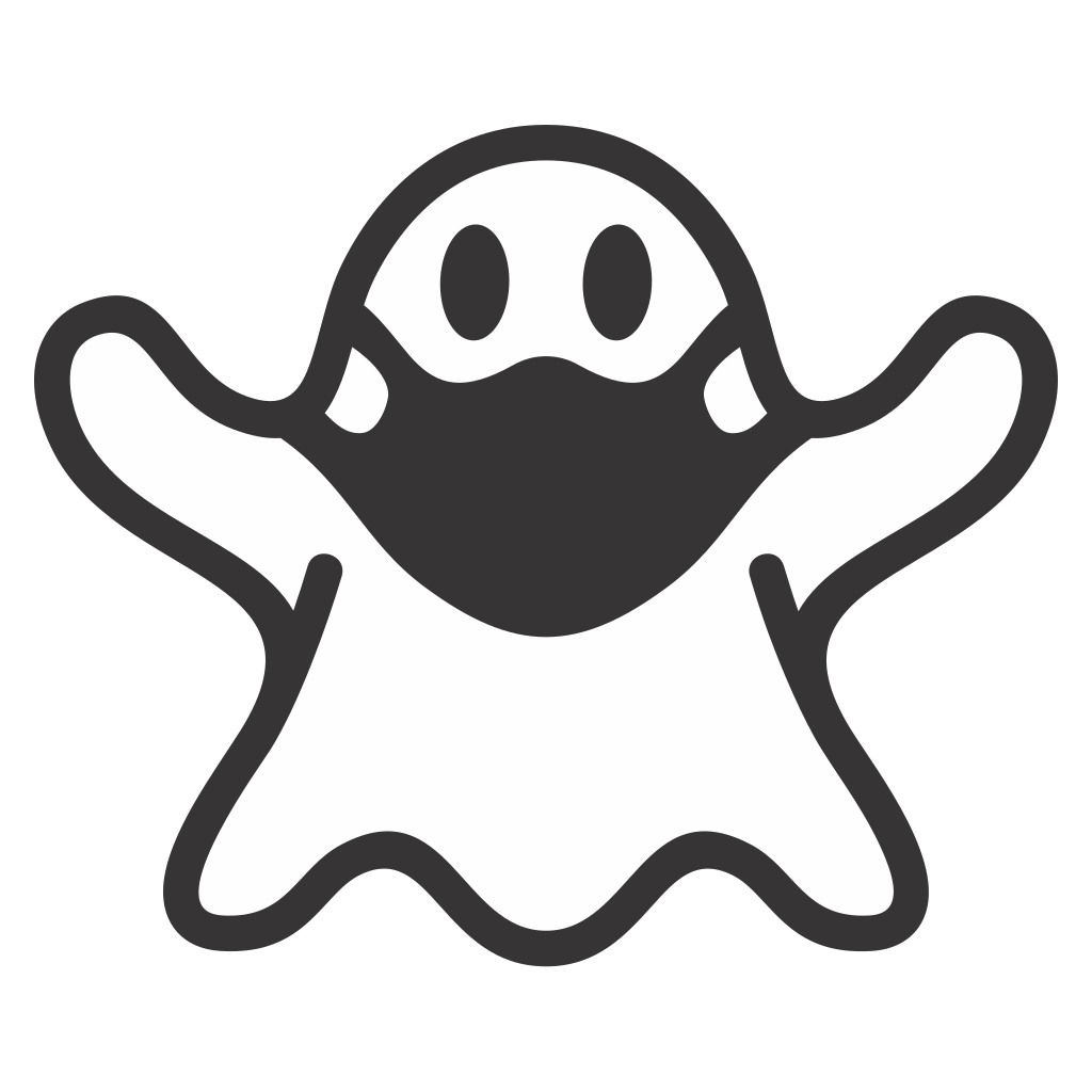 Creative ghost design for cutting machines and crafts
