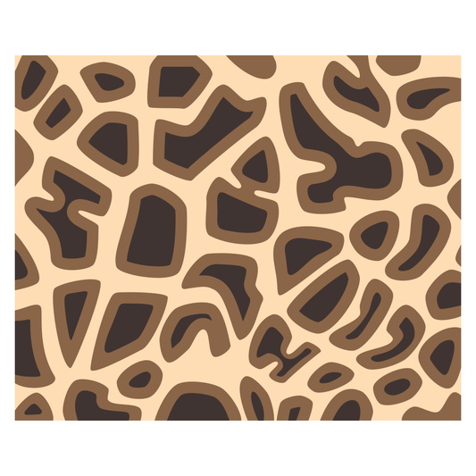 Creative giraffe pattern design for cutting machines