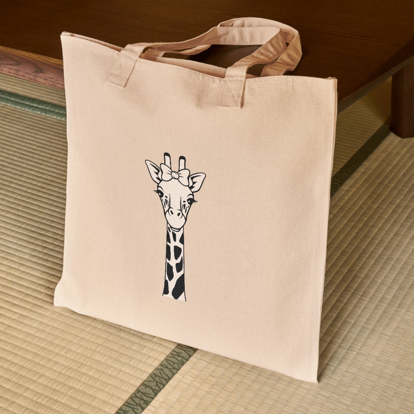 Charming giraffe design with a bow for crafting enthusiasts