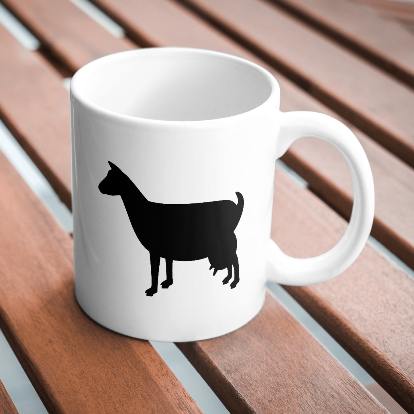 Creative silhouette of a goat for crafting purposes