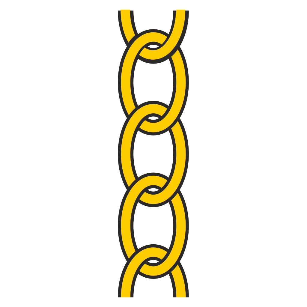 Elegant gold chain design for cutting machines in svg format