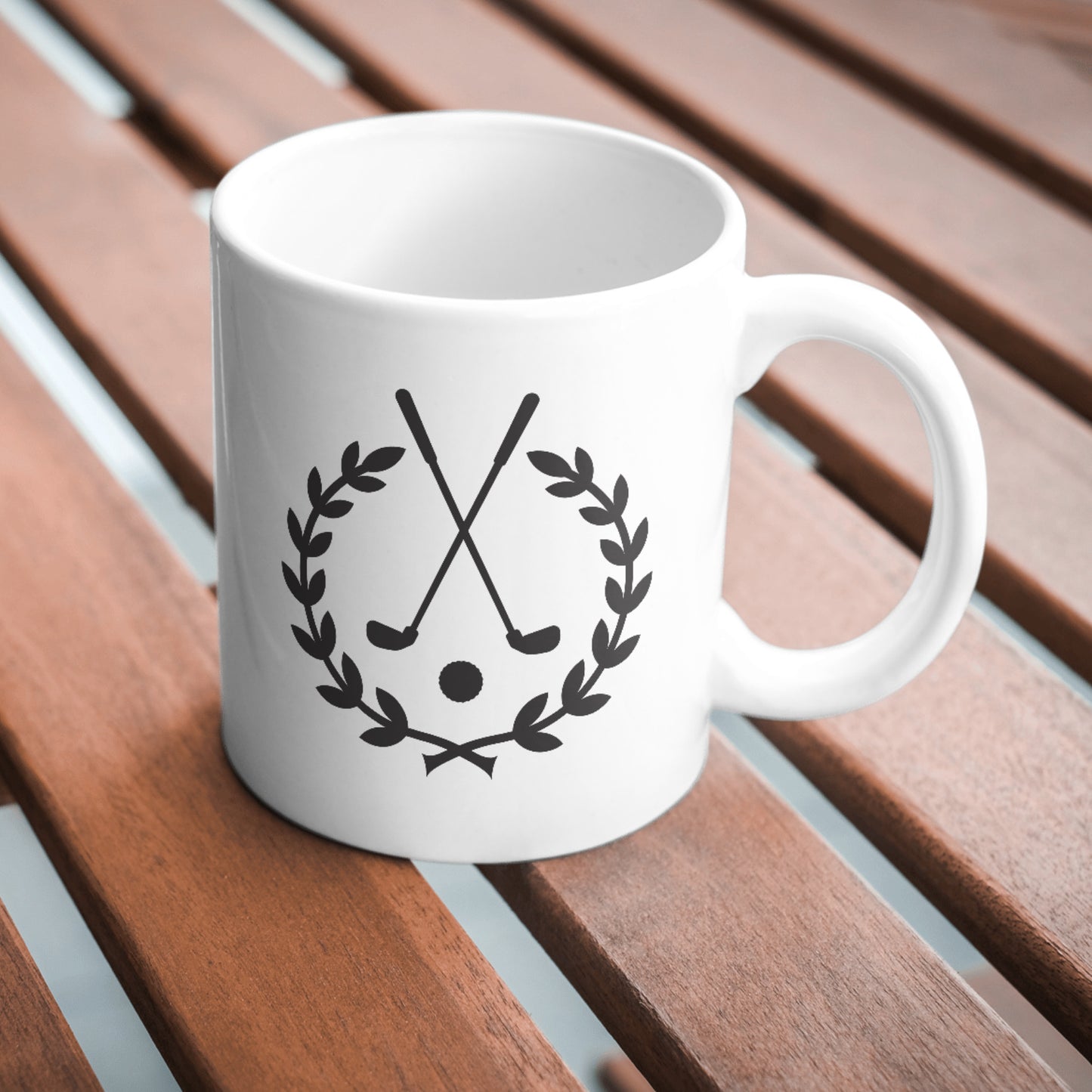 Elegant golf laurel wreath design for crafting enthusiasts