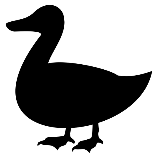 Goose silhouette for creative cutting projects and crafts