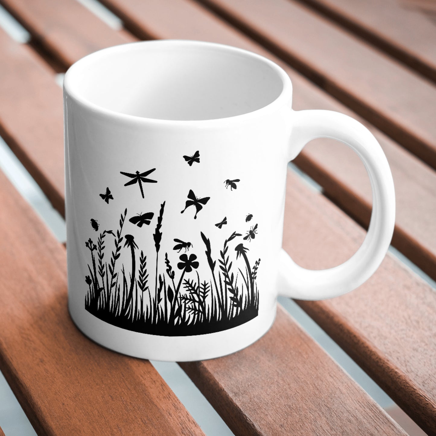 Nature's dance among tall grass and buzzing insects