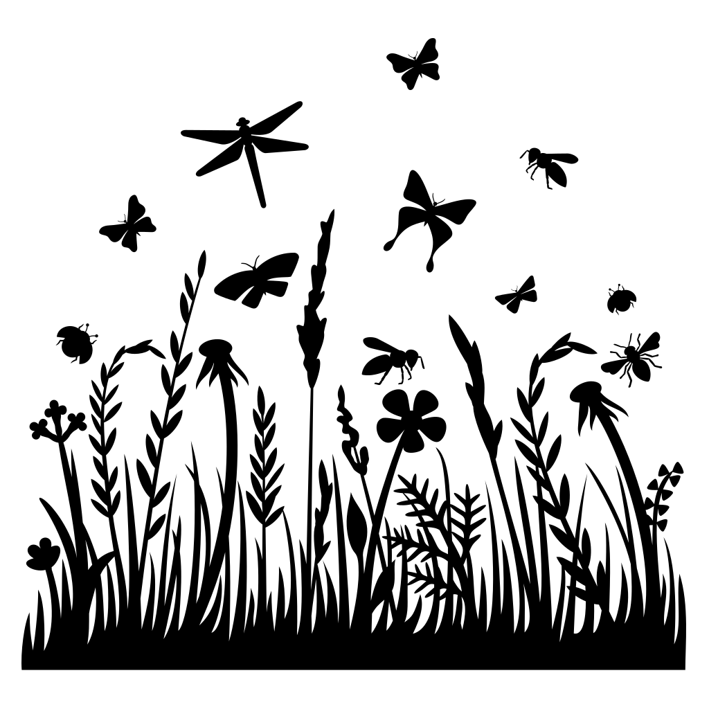Nature's dance among tall grass and buzzing insects