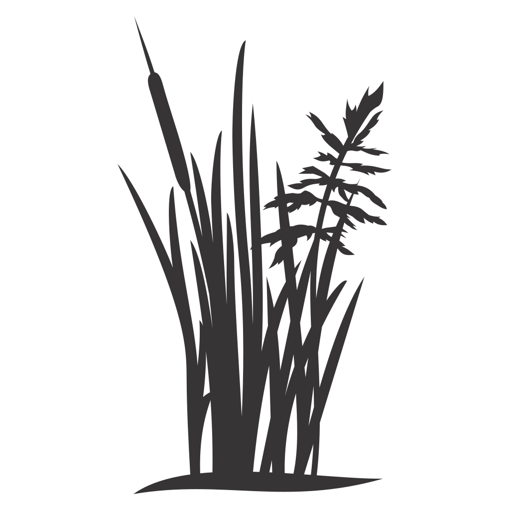 Elegant grass silhouette design for creative projects