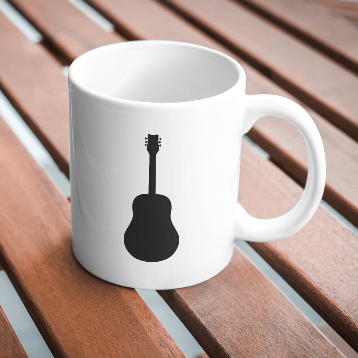Stylish black guitar silhouette design for crafting projects
