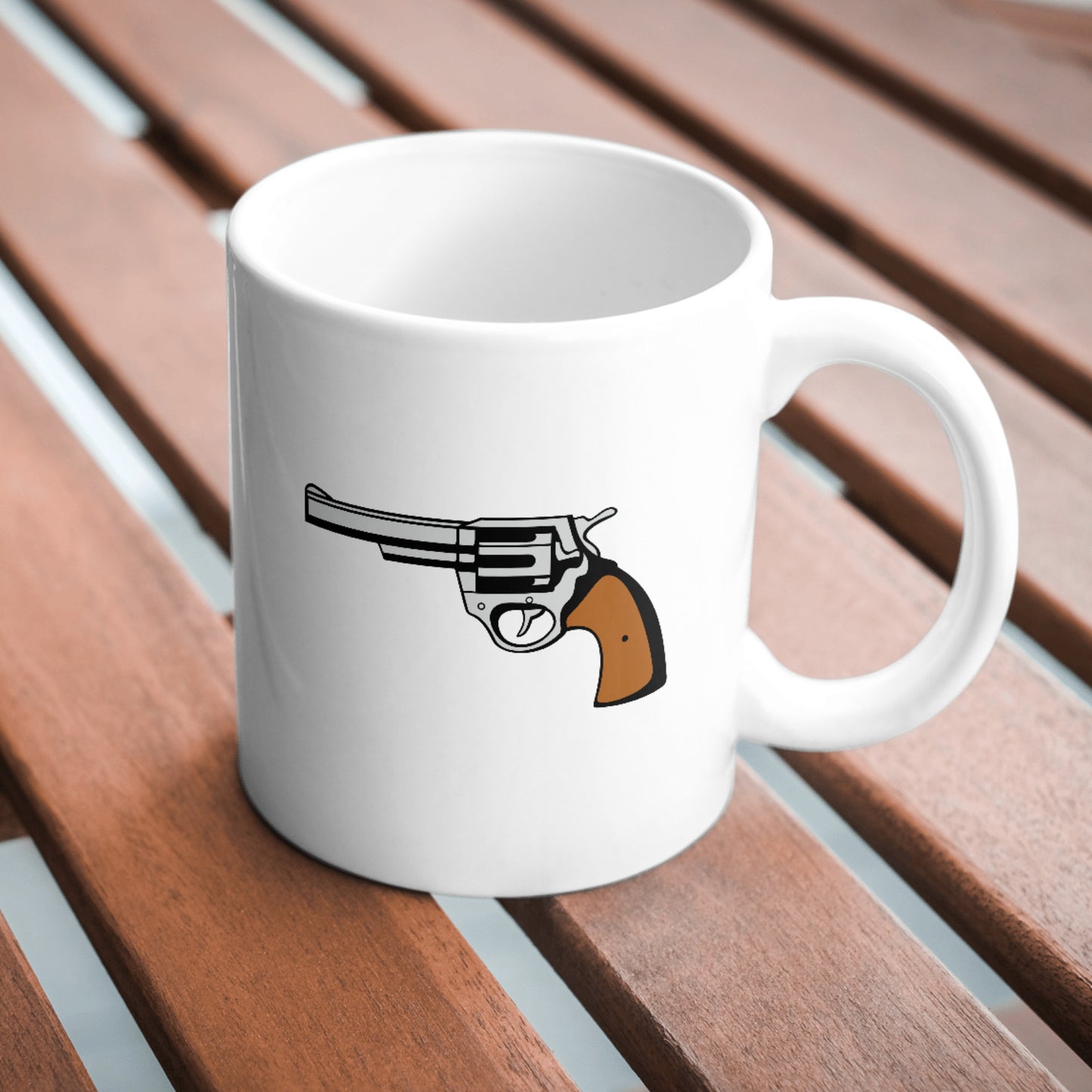 Stylish vector svg design of a revolver for cutting machines