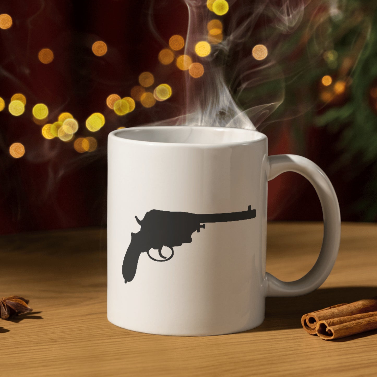 Vintage pistol silhouette for cutting projects