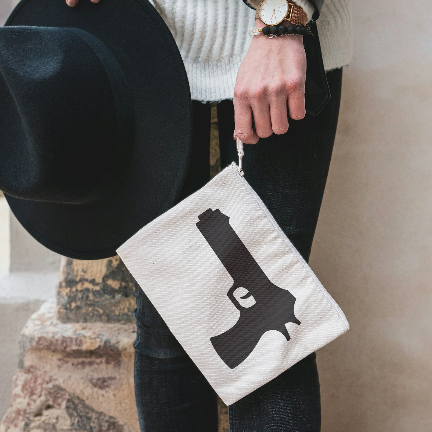 Creative black pistol vector design for crafting projects