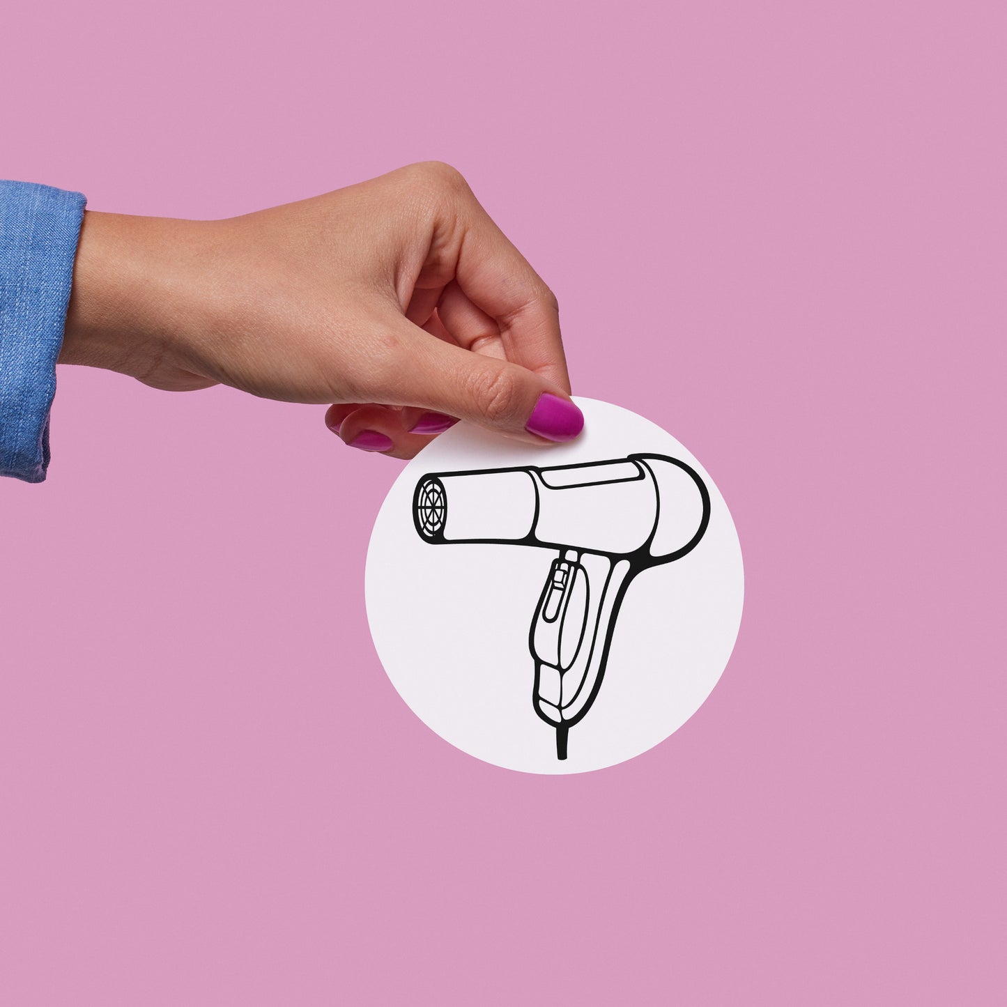 Creative vector design of a hair dryer for cutting machines