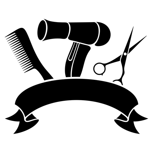 Creative hair salon design for cutting machine use