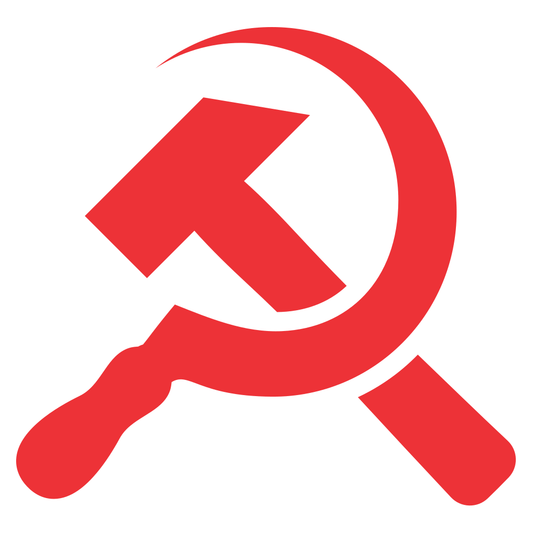 Creative hammer and sickle vector design for cutting machines
