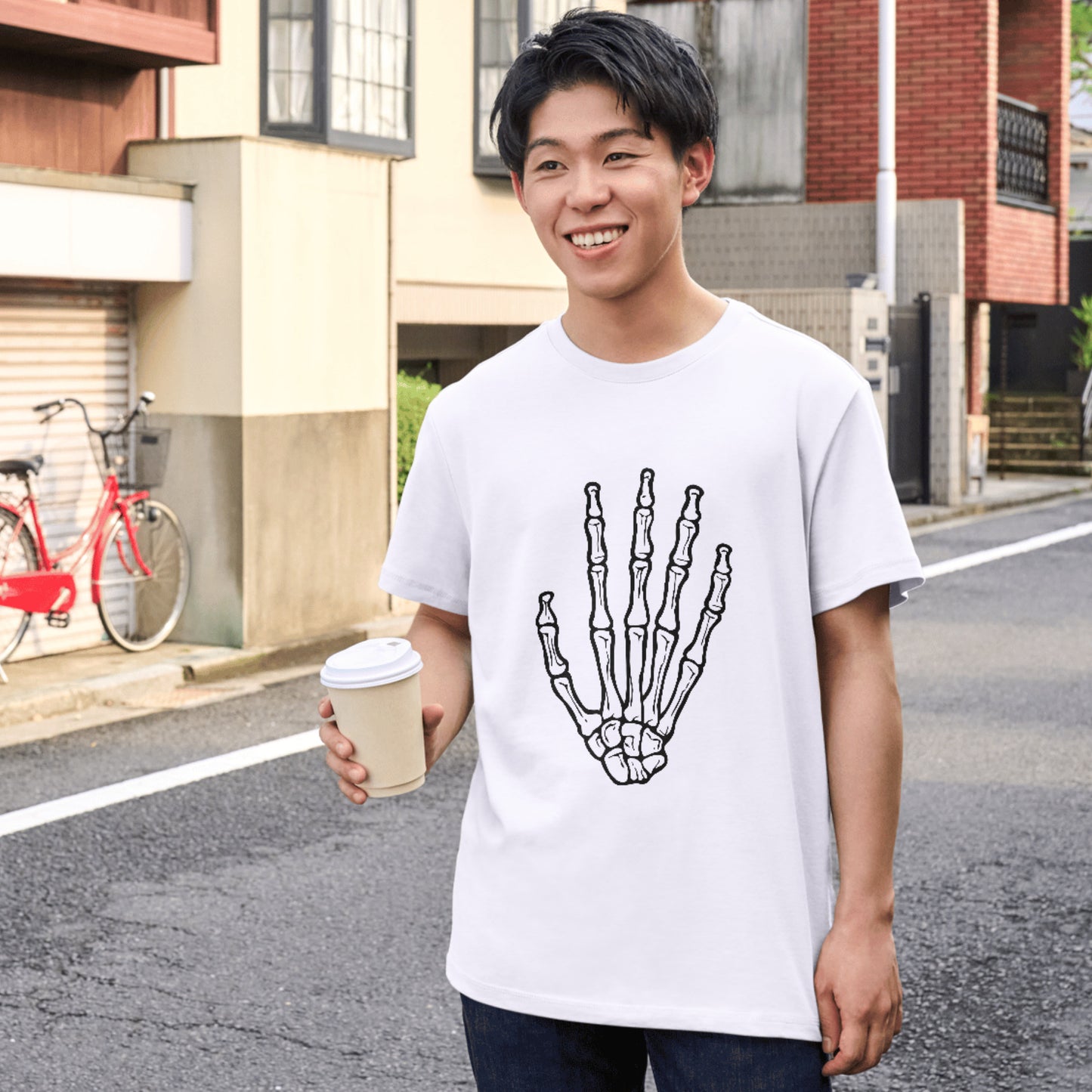 Creative vector design of a detailed human hand skeleton