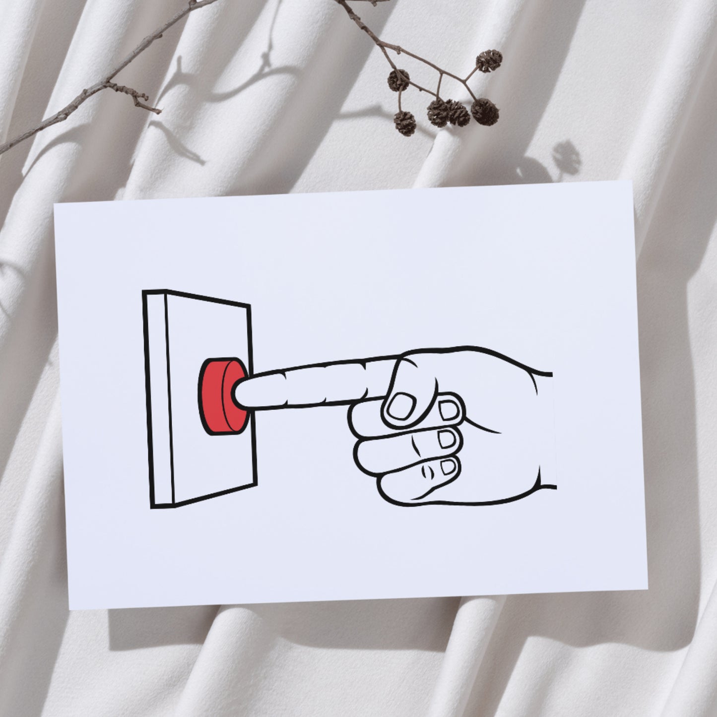 Crafting a vibrant design by pressing a bold button