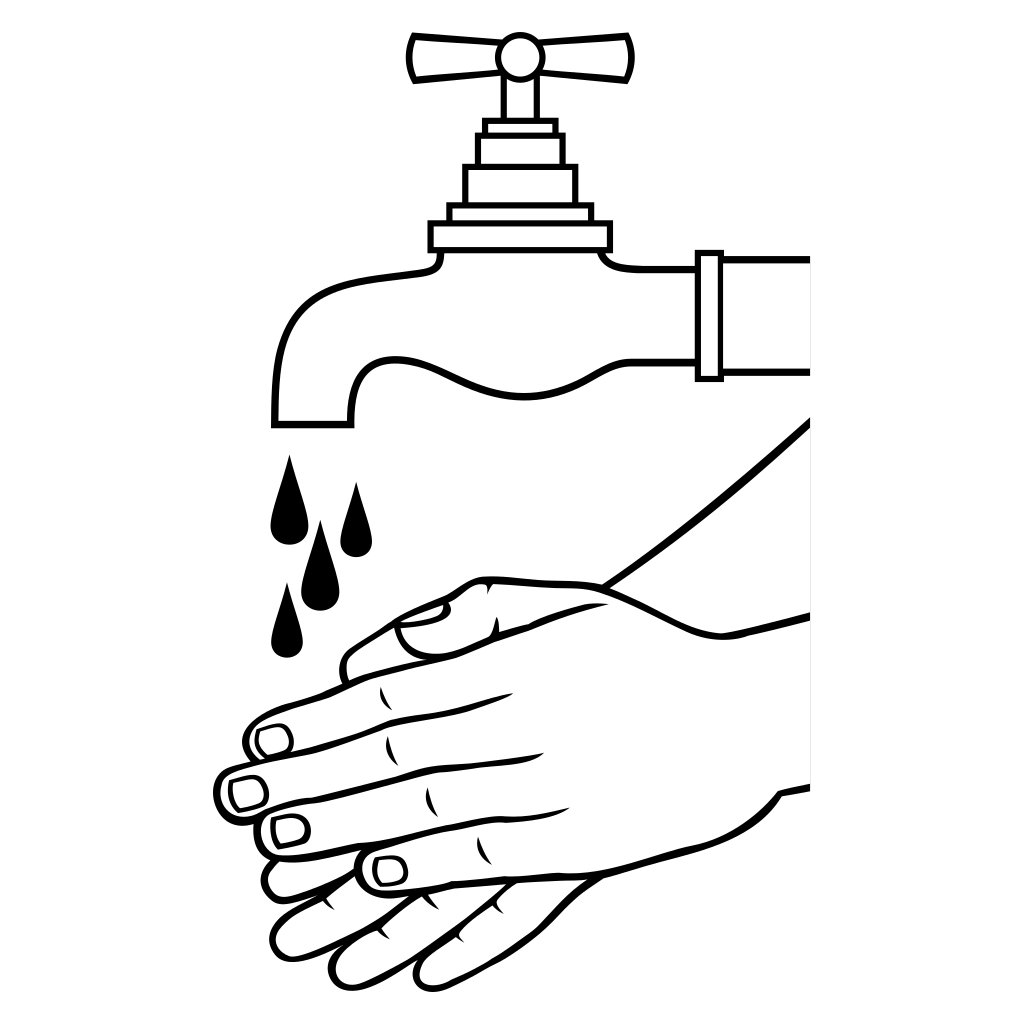 Creative hand washing vector design for cutting machines