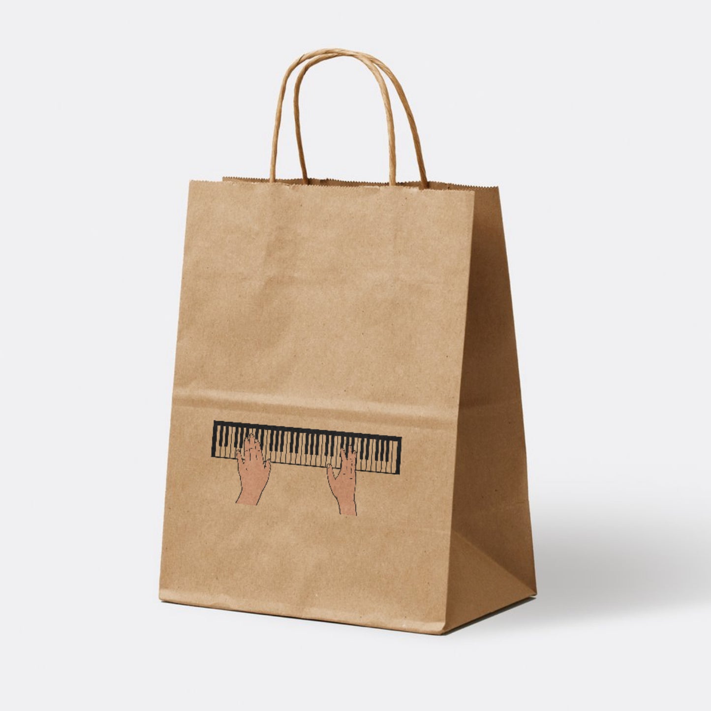 Creative hands crafting melodies on a piano keyboard