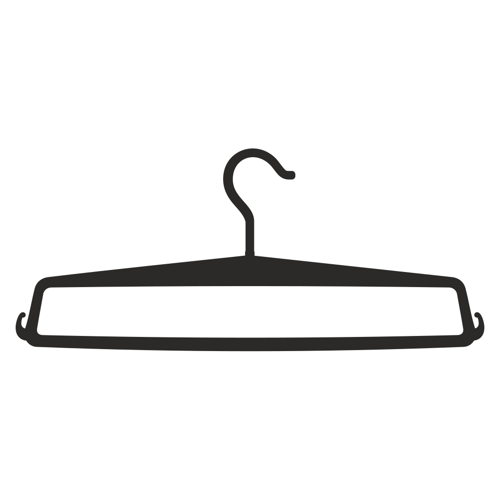 Creative design for a minimalist hanger in vector format