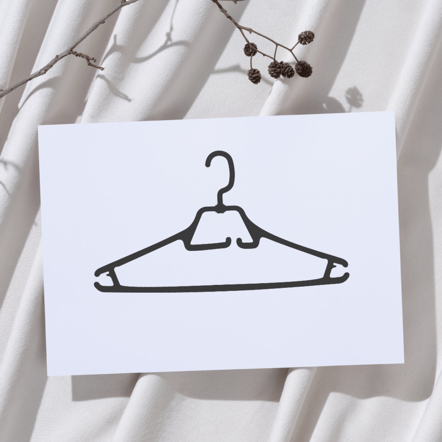 Minimalist hanger design for cutting machine projects