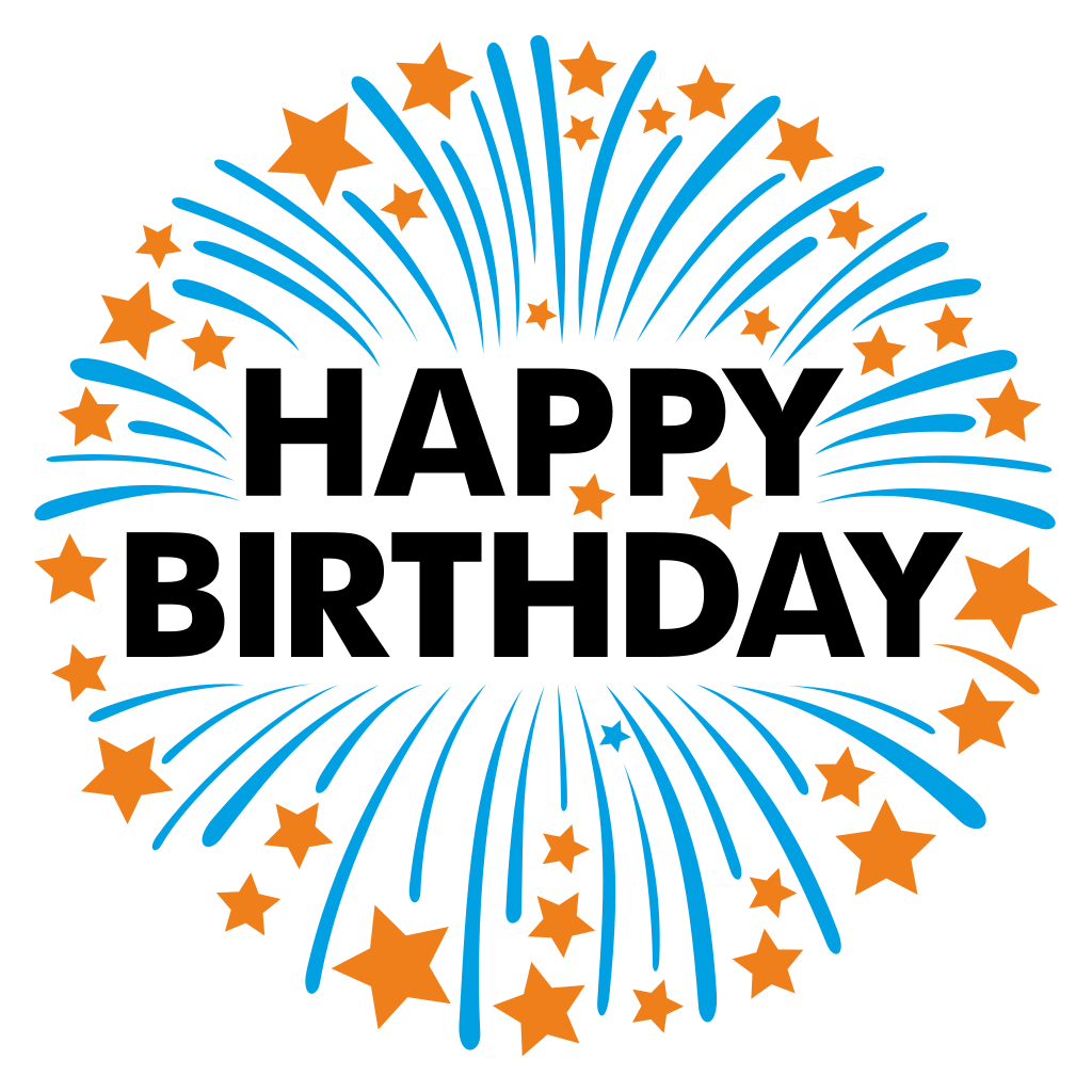 Celebrate joyfully with happy birthday fireworks design
