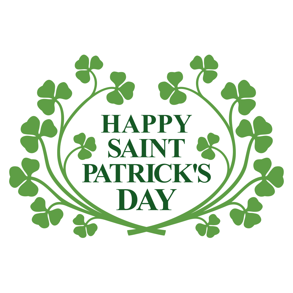 Happy St Patricks Day design perfect for cutting machines