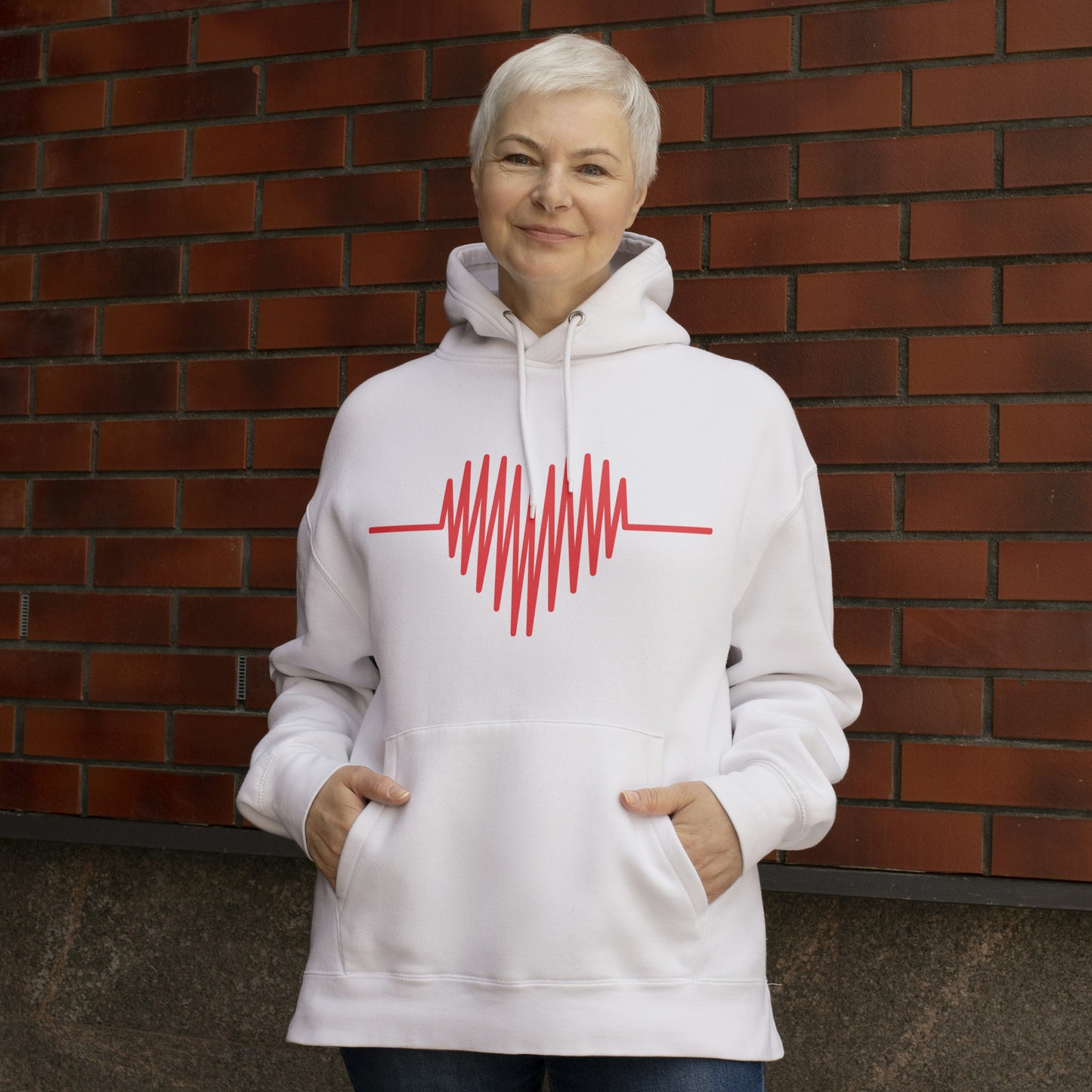 Heartbeat vector design for creative projects and crafts