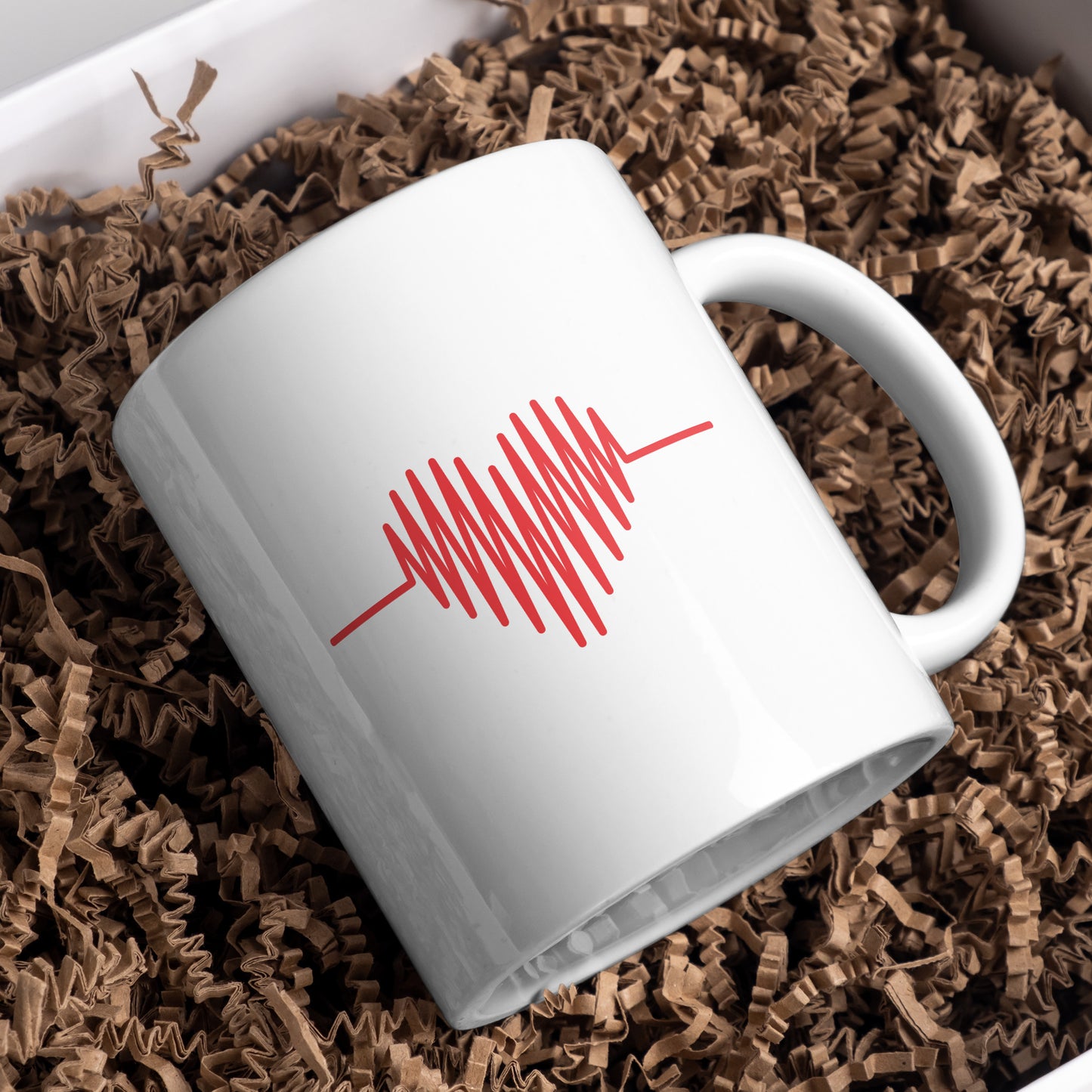 Heartbeat vector design for creative projects and crafts
