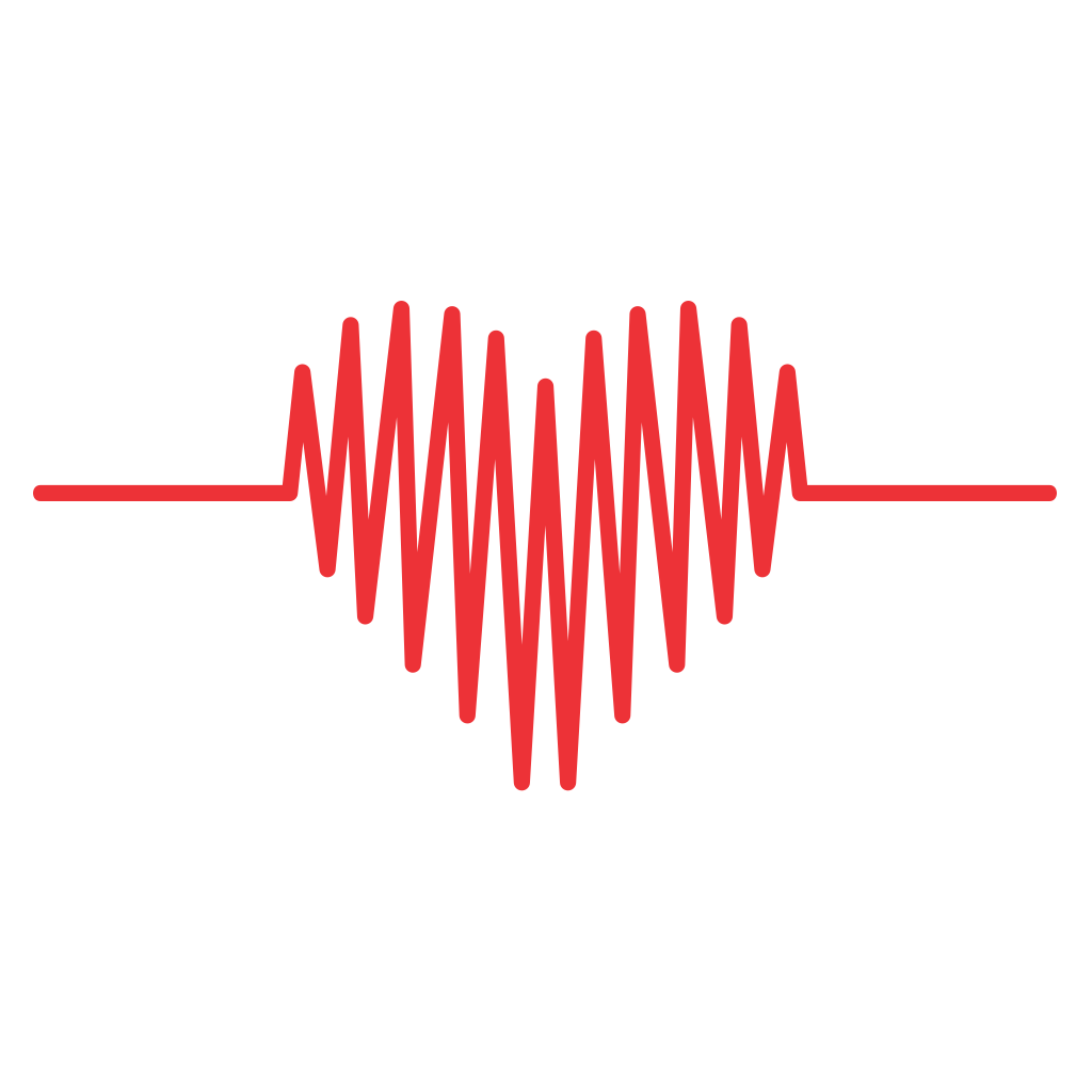 Heartbeat vector design for creative projects and crafts
